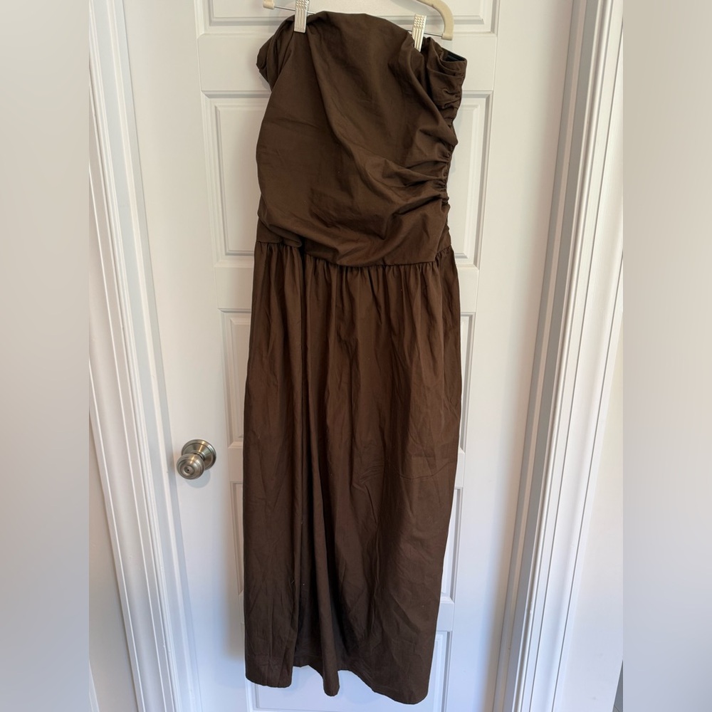 Band of the Free strapless midi dress